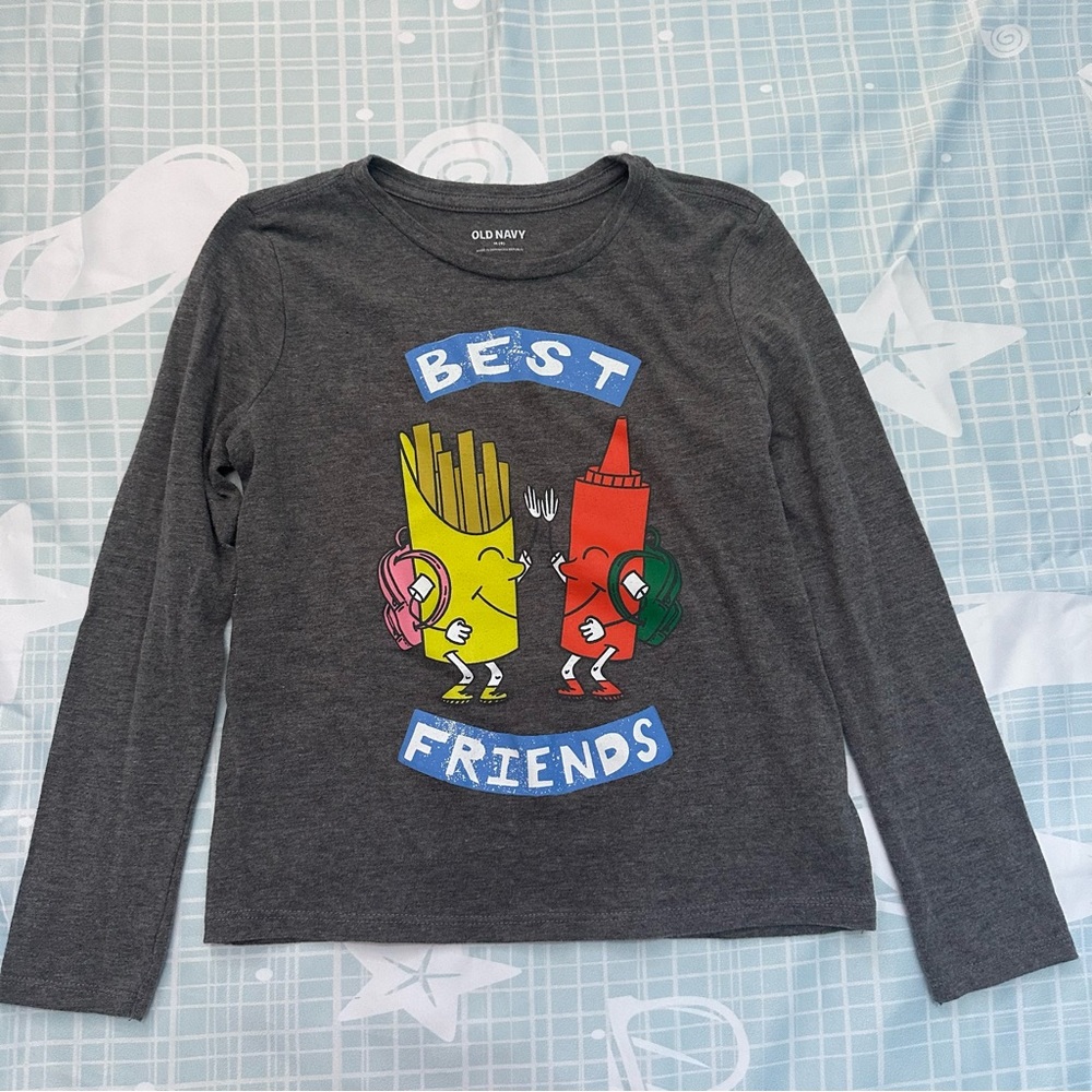 Girl’s Old Navy fries and ketchup long-sleeve shirt